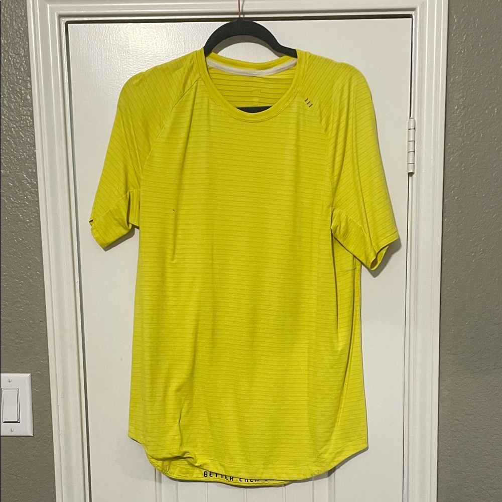 lululemon athletica Neon Yellow Short Sleeve Shirt